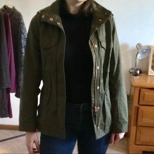 Women’s green army jacket